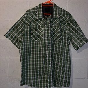 Green/white Button Down 5.11 Tactical - XL